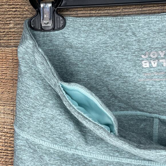 Joy Lab High Rise Marled Light Blue Leggings Size Large - Picture 9 of 10